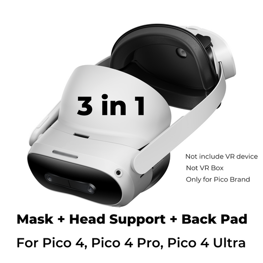 GEEKVR Facial Interface & Head Strap for Pico 4, Pico 4 Pro and Pico 4 Ultra