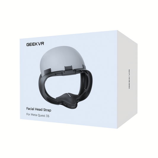 GEEKVR Magnetic Modular Mask for Quest 3S – Snap-On PU & Fabric Pads, Fits Meta Elite Strap