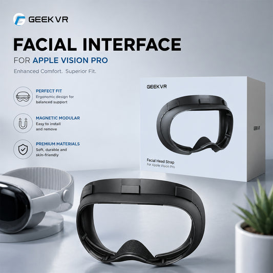 GEEKVR Modular Mask for Apple Vision Pro (World's First Replacement Light Seal)