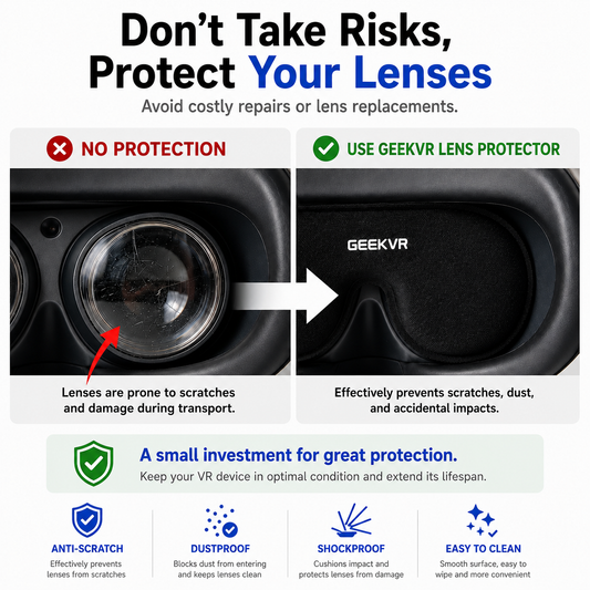 GEEKVR VR Lens Protector – Dual-Sided Pad for Meta Quest, Pico & Apple Vision Pro