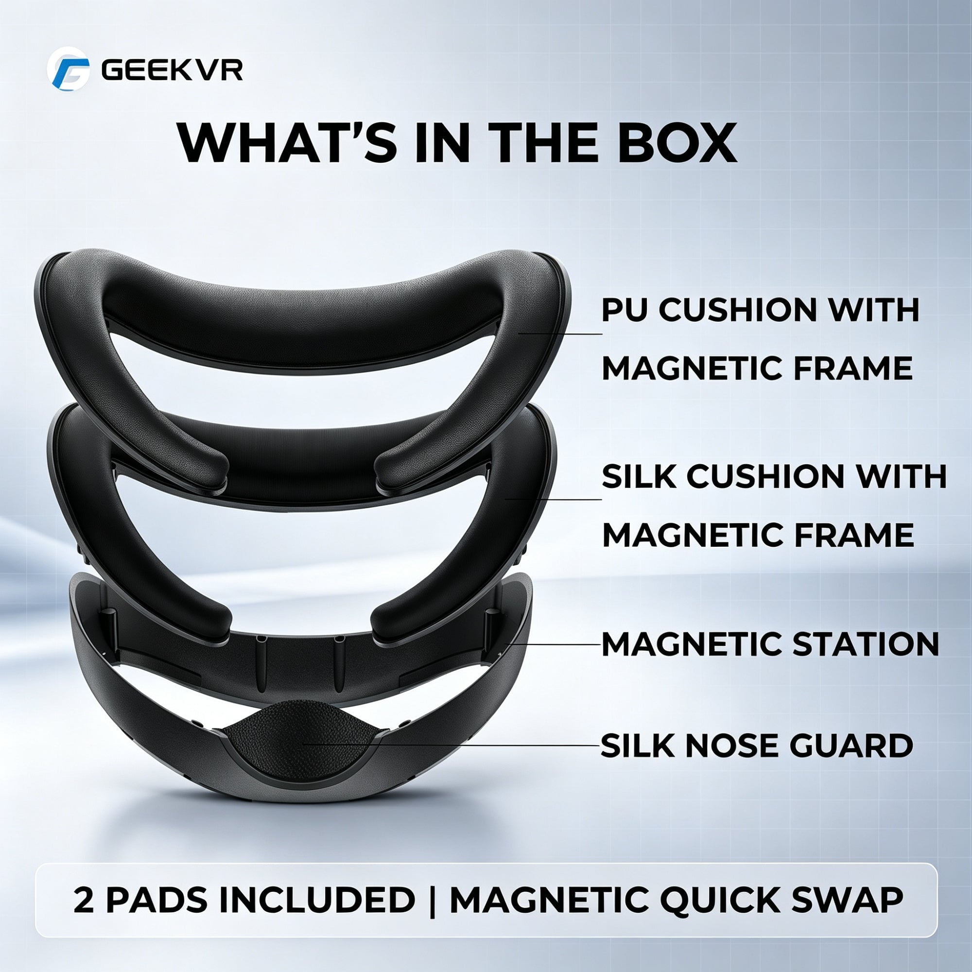 GEEKVR Modular Mask for Apple Vision Pro (World's First Replacement Li