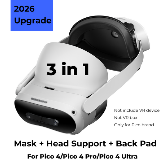 GEEKVR Facial Interface & Head Strap for Pico 4, Pico 4 Pro and Pico 4 Ultra
